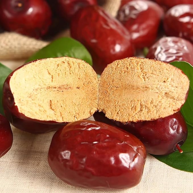 1.1lb Red Dates, Jujube Fruit, Dry Dates, Jujube Fruit竊똃ates Each 3-4.5cm In Size