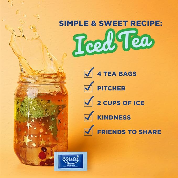 EQUAL 0 Calorie Sweetener, Sugar Substitute, Zero Calorie Sugar Alternative Sweetener Packets, Sugar Alternative, 230 Count, Pack of 3