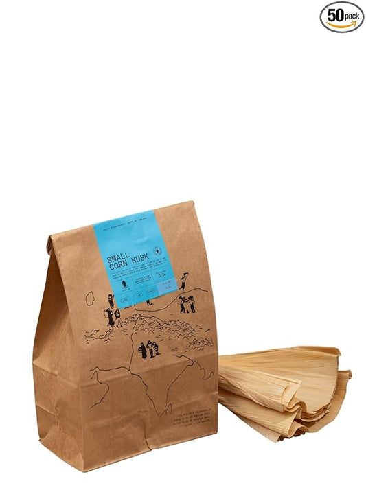 Quintal Mx Premium Corn Husk (50Pcs) - Naturally Dried Mexican Corn Husk - Corn Husk for Tamale Wrappers - Corn Husk Wrappers For Mexican & Grilled Dishes - Hojas Para Tamal Wrappers - Gluten Free