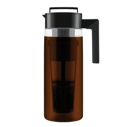 Takeya Deluxe Cold Brew Coffee Maker - BPA-Free Tritan Pitcher with Airtight Leakproof Lid