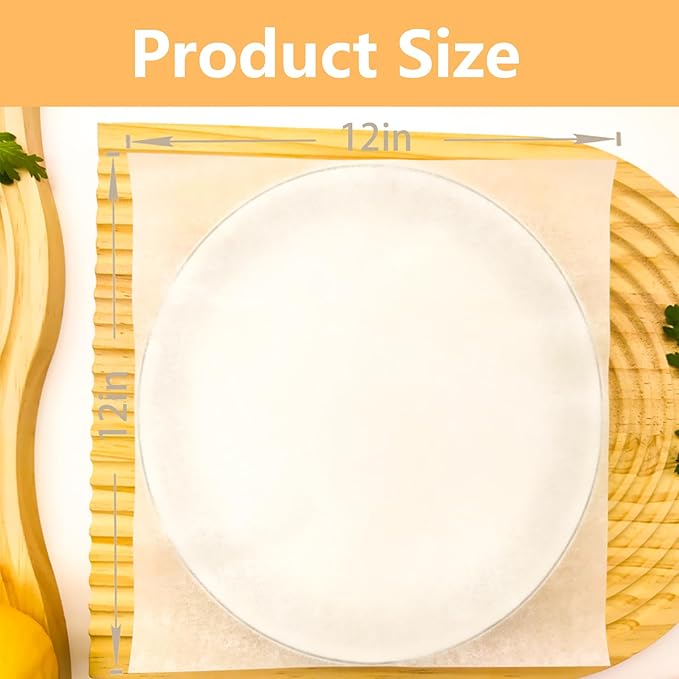 200Pcs 12x12 In Parchment Paper Sheets, White Parchment Paper for Baking, Square Baking Paper Sheets, Wax Paper Squares, Precut Parchment Sheets for Cookies, Air Fryer, Grilling Rack, Oven