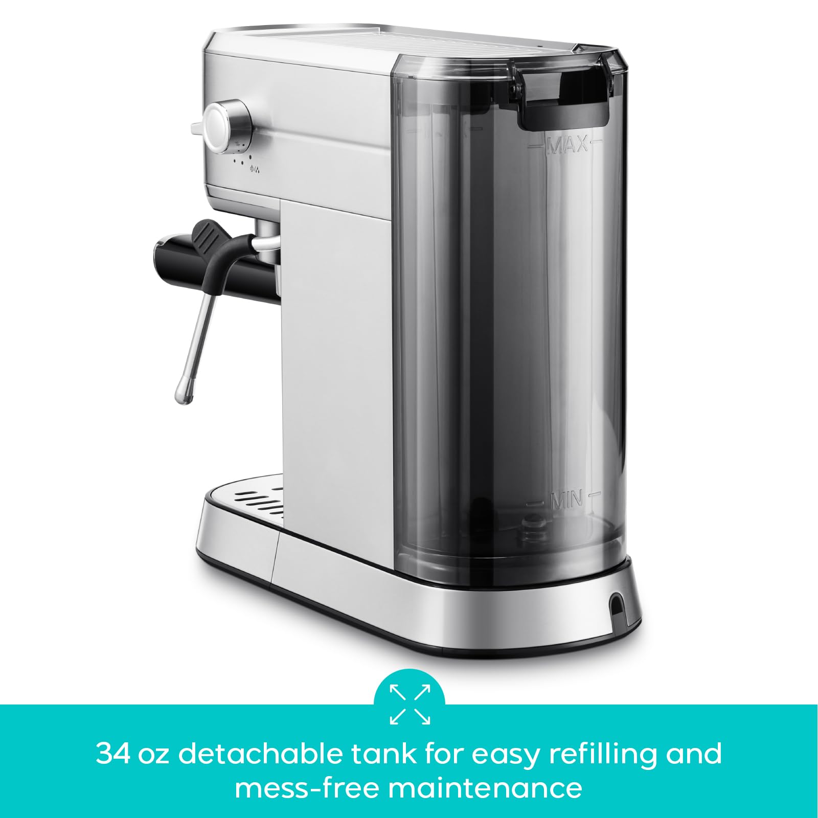 CASABREWS CM5418 Compact Espresso Machine with Milk Frothing Steam Wand