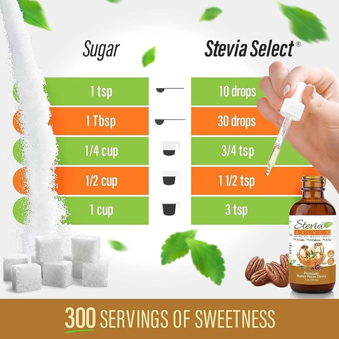Stevia Select Butter Pecan Flavored Liquid Stevia ??Zero Calorie Coffee, Tea, Drink & Baking