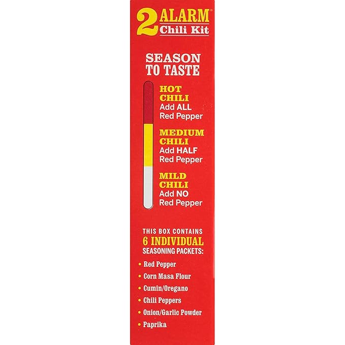 Wick Fowler's Texas Style 2 Alarm Chili Kit (4 Boxes - 3.3 oz each)