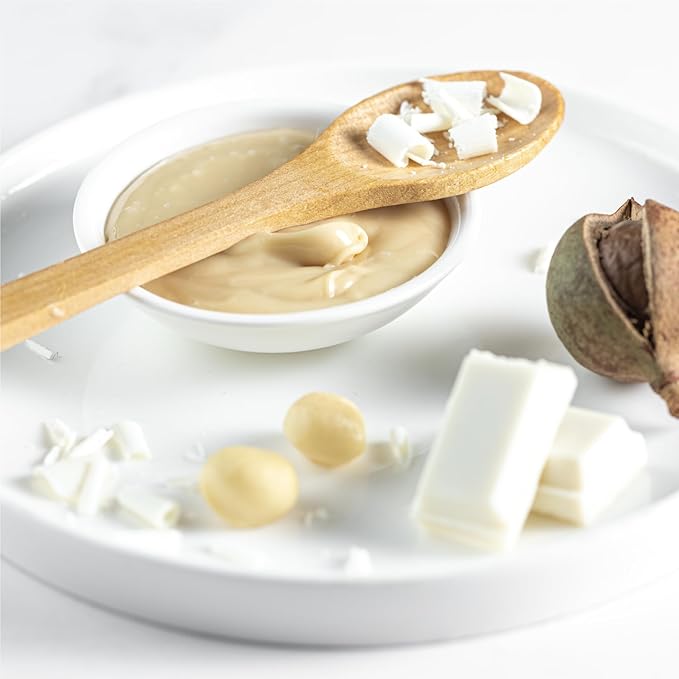Macadamia Nut Butter, White Chocolate - 1 x 8.8oz - No Added Sugar, No Palm Oil, Plant-based, No Artificial Ingredients