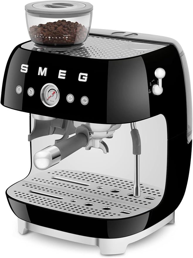 Smeg Semi-Automatic Espresso Machine (Black)