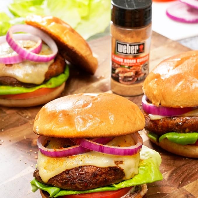Weber Restaurant Favorites Grilling Spice Set with Roasted Garlic & Herb, Kick'n Chicken, Chophouse Butter, and Flavor Bomb Burger Seasonings