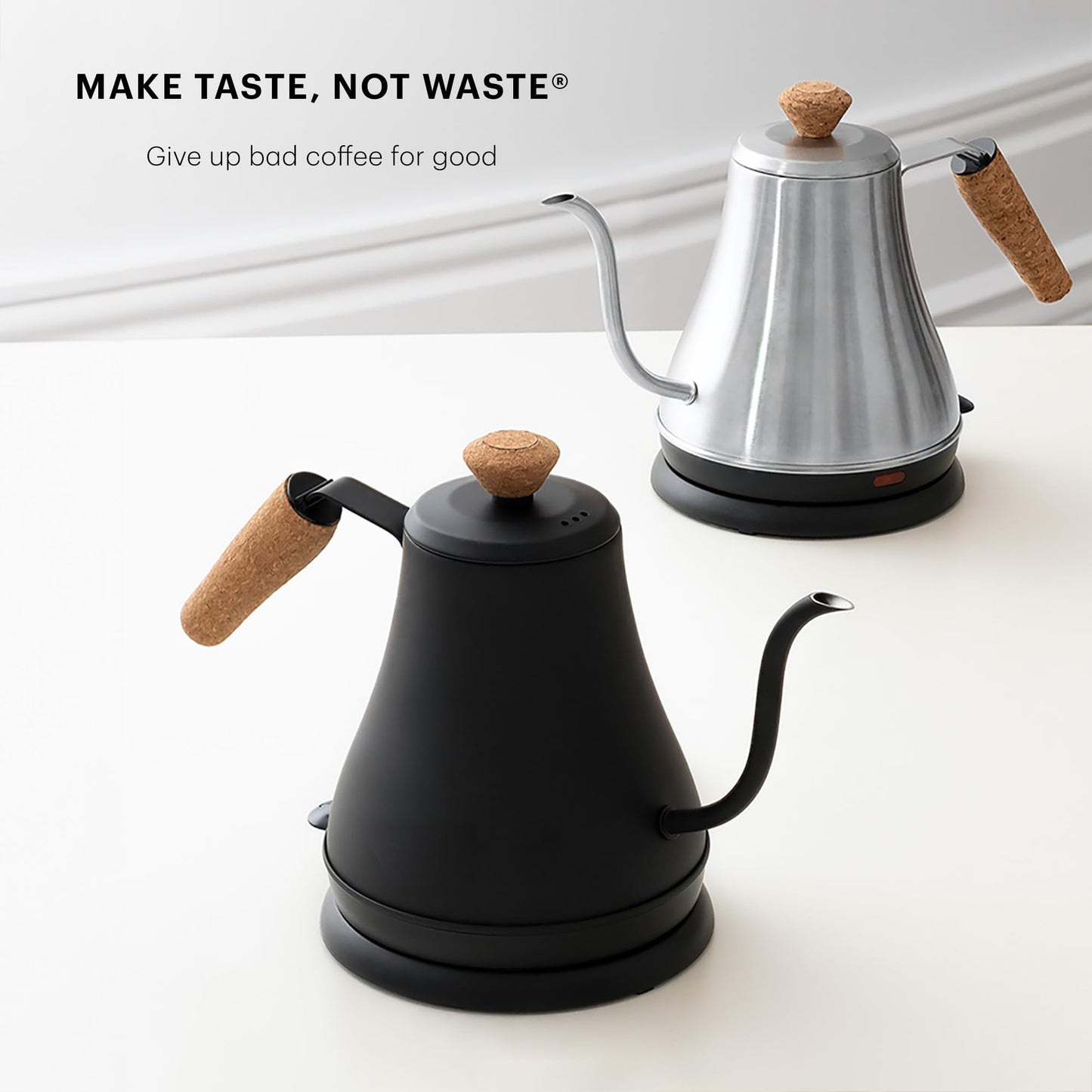 Bodum 27oz Bistro Gooseneck Electric Water Kettle, Pour Over Coffee & Tea, Stainless Steel, Matte