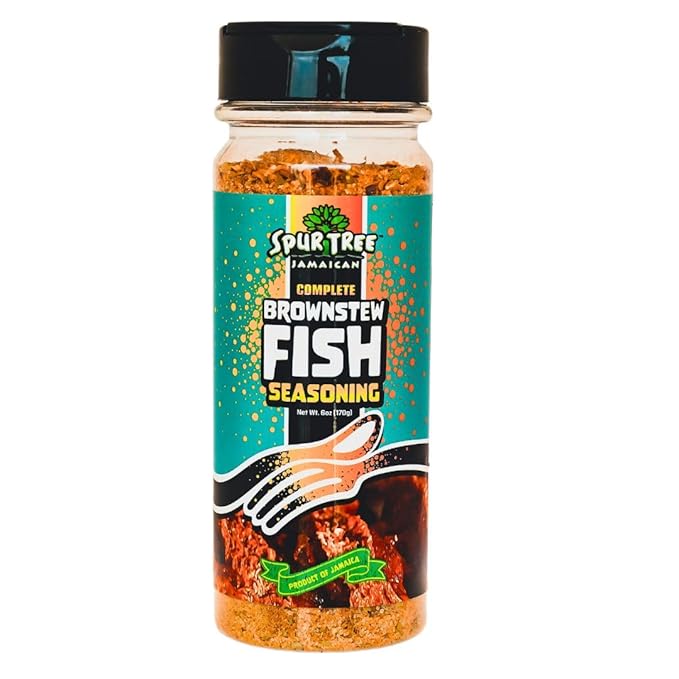 Spur Tree Brown Stew Fish Seasoning ??Dried Spices Mix to Experience Authentic Jamaican Cuisine ??All-in-one Seasoning Blend (6 oz)
