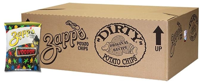 Zappì°??꽓s New Orleans Kettle-Style Potato Chips, Voodoo Flavor ì°????Crunchy Chips with a Spicy Kick, Great for Lunches or Snacking on the Go, 1.5 Ounce (Pack of 30)