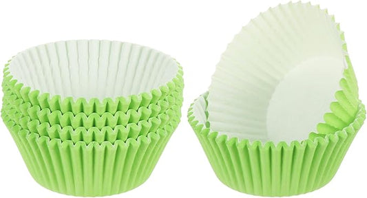 uxcell 300 Pcs Cupcake Liners, Muffins Paper Baking Cups Wrappers Standard Greaseproof for Baking Cupcake Wrapper, Light Green