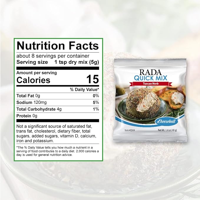 Rada Tuscan Herb Cheeseball Mix, Made in USA