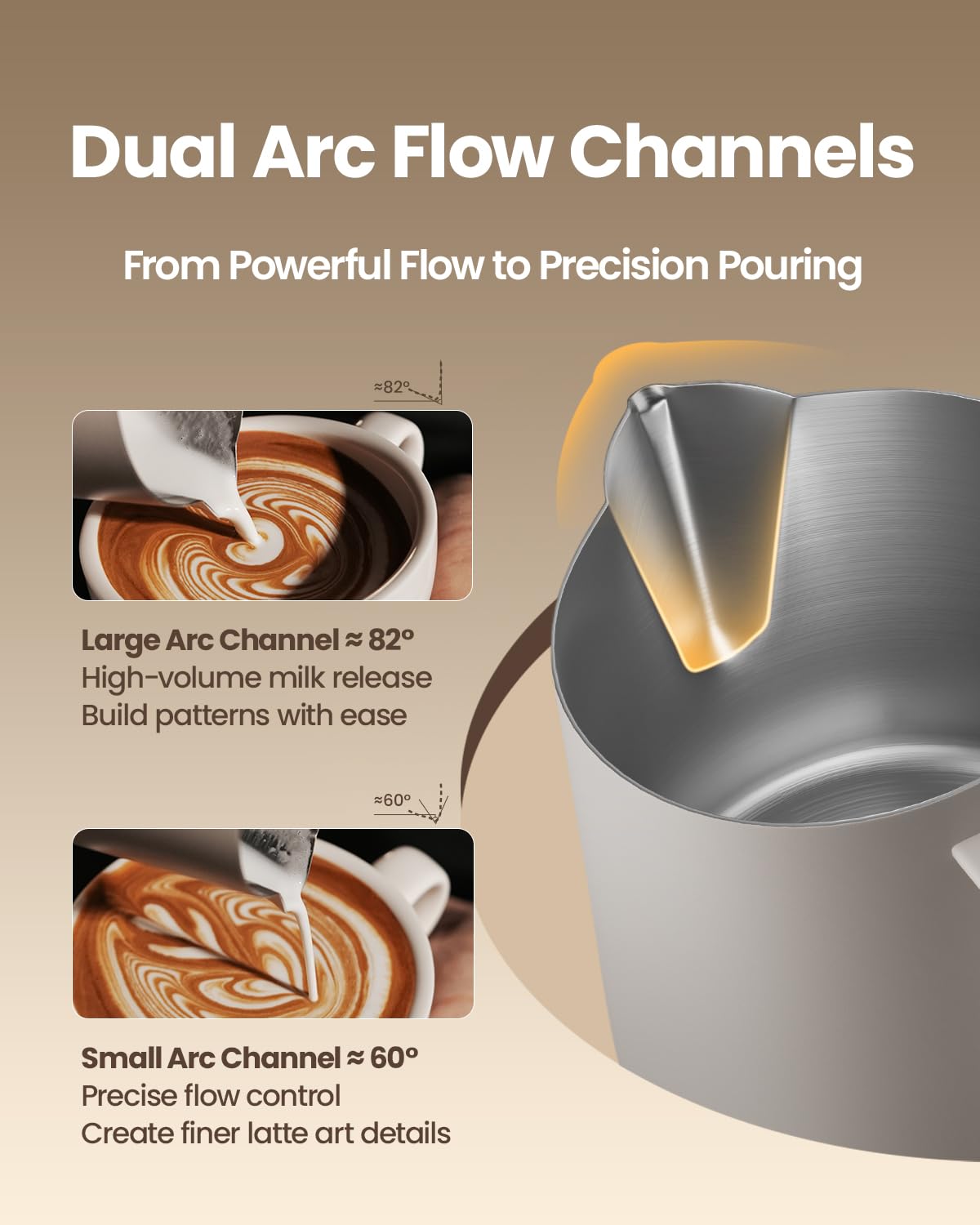 MHW-3BOMBER Latte Art Pitcher Stainless Steel Milk Frothing Pitcher Steamed Espresso Cup Barista