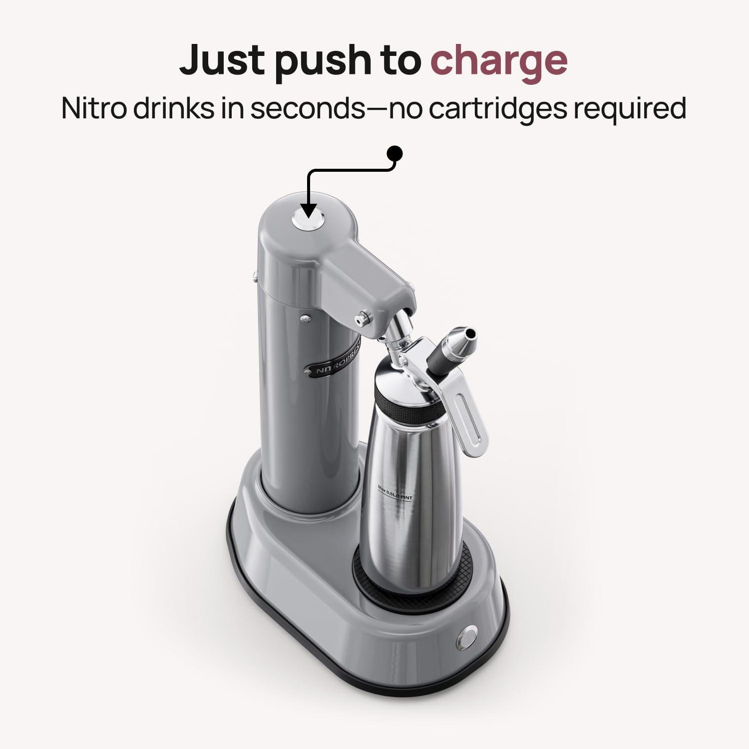 NitroPress DS Electric Nitro Cold Brew Coffee & Cocktail Maker Machine