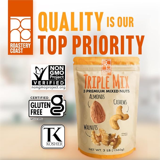 Roastery Coast - Daily Nuts Healthy Mix Bulk | Nuts Snack Mix | Deluxe assorted snack | nut snacks | healthy snacks for adults | dry fruits | nut mix