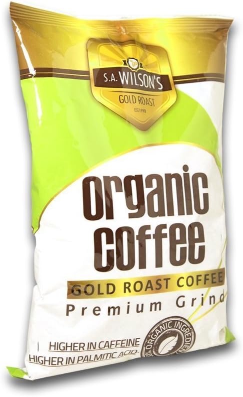 SA Wilson???Coffee Enema ??Organic Enema Coffee ??Mold-Free & USDA Organi c Ground Coffee ??High Caffeine for Liver Detox, Colon Cleanse, Digestion & Energy ??Enema & Detox Support