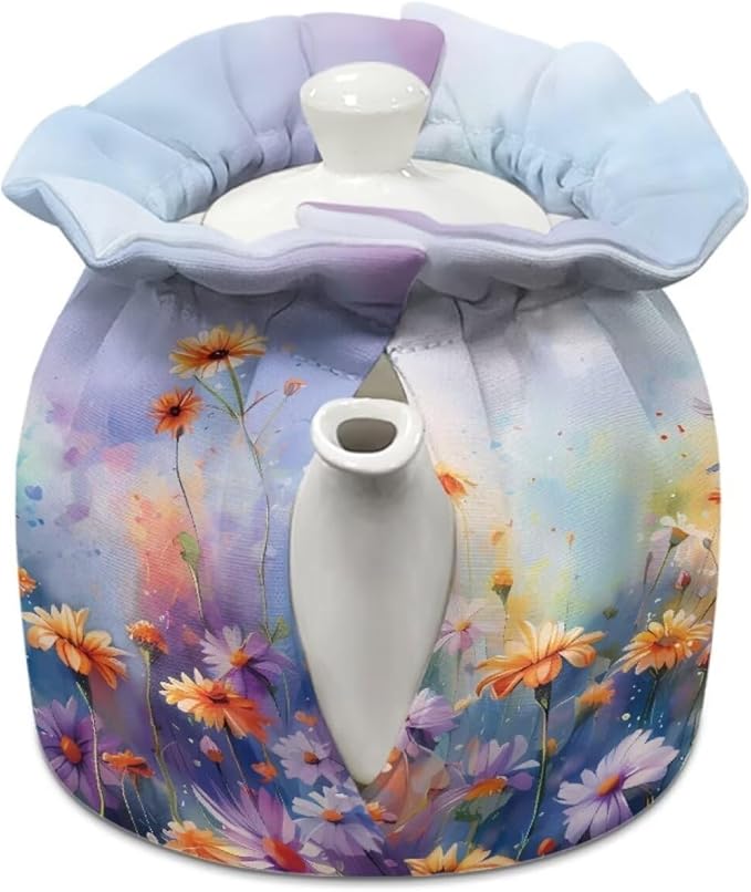 Hummingbird Tea Cozy for Teapot Insulated Flower Teapot Cozy Tea Cosy for Teapot Dust Protector Home Kitchen Decor