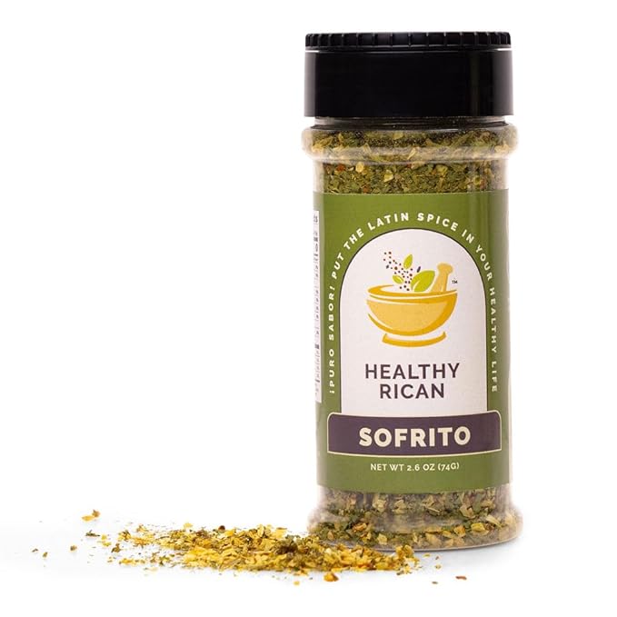 Healthy Rican Adobo Sazon Sofrito Seasoning and Herbs Mix Dry Non GMO No Preservatives MSG Artificial Coloring Gluten Free Diabetes Keto Friendly Whole 30 Approved (Regular Variety Bundle)
