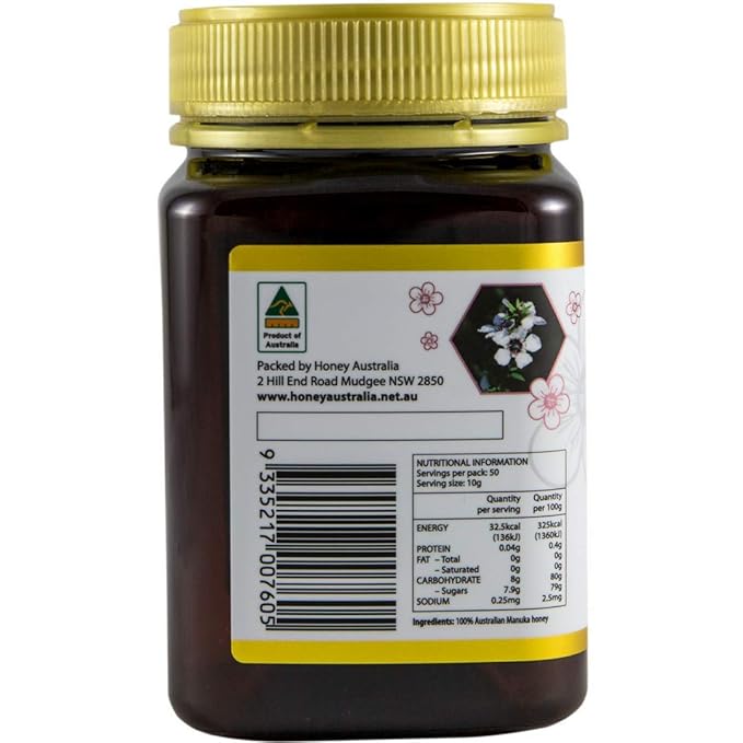 Honey Australia Manuka Honey MGO 263+ | 8.8 oz | Raw, Organic, Pure Honey for Daily Wellness & Energy | Natural Sweetener & Health Boost | Rich in Nutrients, Delicious, Creamy Flavor