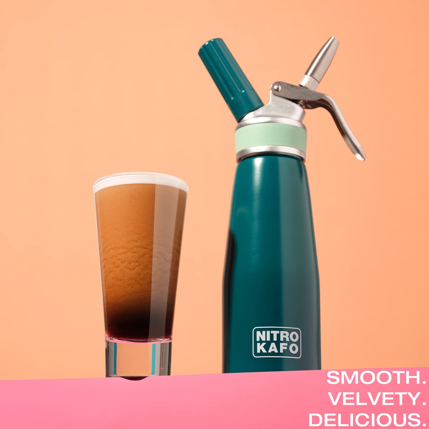Nitro Cold Brew Maker, Nitro Diffuser Nozzle & Cold Brew Maker, 1-Quart/1L