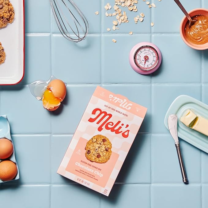 Meli?셲 Gluten Free Cookie Mix, Cookies Variety Pack - Original Monster, Chocolate Chip & Rainbow Chip, High Protein Baking Mix, Easy Bake Oven Mixes for Sweet Treats & Desserts, 16oz Box,3-Pack