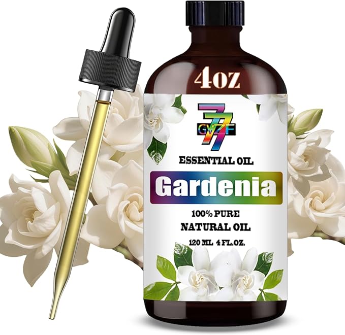 Gardenia Essential Oil (4 oz/120 ml) ??Gardenia Oils for Aromatherapy, diffusers, humidifiers, Home fragrances, DIY Skincare, soap Making, DIY Candle, Relaxation, Yoga, and Meditation