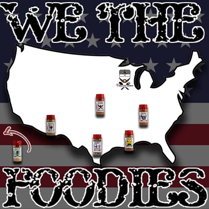 THE TAILGATE FOODIE Taste of America Grilling Pack Gourmet Seasonings | 7 pc 'Merica Seasoning Gift Set | 6 Regional American Blends & Seasonings *Great Father's Day Gift*