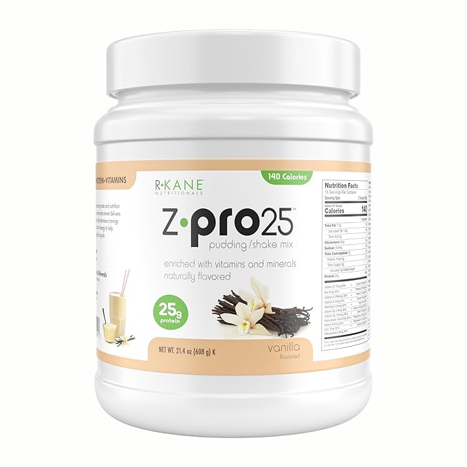 Z-Pro25 Protein Powder, 21.4 oz ??25g Casein & Whey Blend ??Low-Carb, High-Protein Meal Replacement Shake ??Muscle Recovery & Weight Management - 21 Vitamins & Minerals ??Vanilla