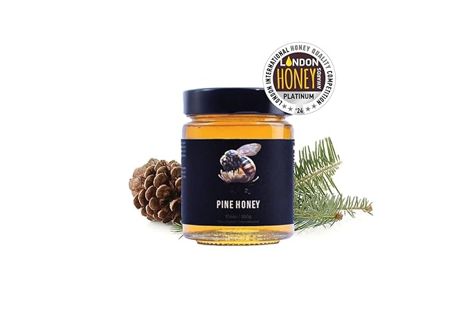 Global Award-Winning, 100% Raw, Mountain Forest Pine Honey. USDA Grade A+ 95 Points