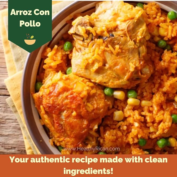 Healthy Rican Sazon Seasoning 7.6 oz Large Pouch Puerto Rican Latin Spice Blend No Red 40 Gluten Free Keto Whole30 Approved No MSG Preservatives Artificial Flavors Non GMO Low Sodium (Sazon Large)