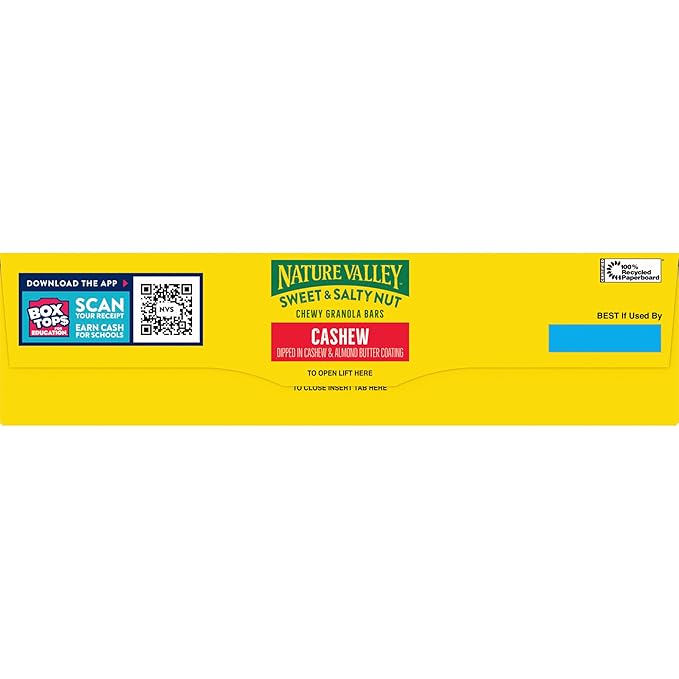Nature Valley Sweet and Salty Nut Granola Bars, Cashew, 15 Bars, 18 oz
