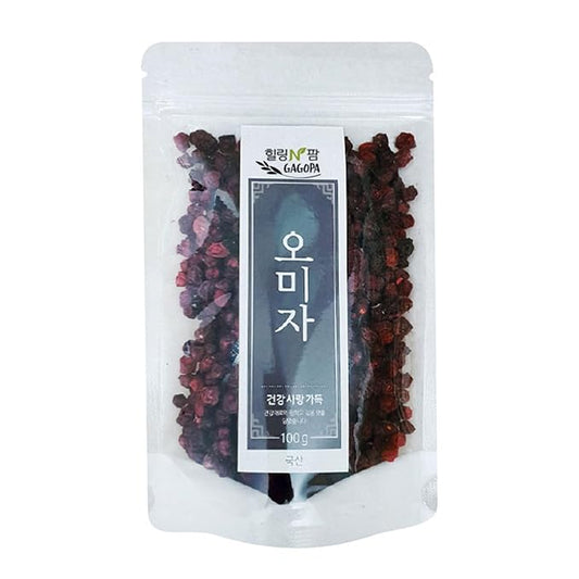 GAGOPA Dried Schisandra Berries (Omija) ??100% Korean Five Flavor Berry, Tart & Refreshing Herbal Tea Ingredient, Caffeine-Free, 100g Pack
