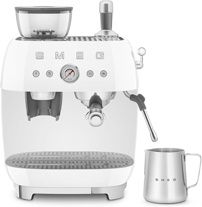 Smeg Semi-Automatic Espresso Machine (White)