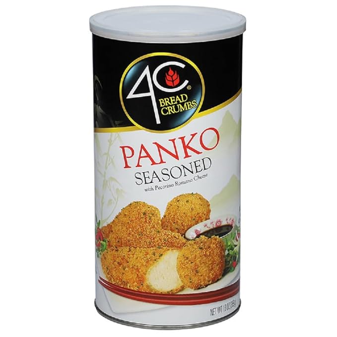 4C Bread Crumbs Light & Crispy Panko Seasoned w/ Pecorino Romano Cheese and Panko Plan - 2 Pack