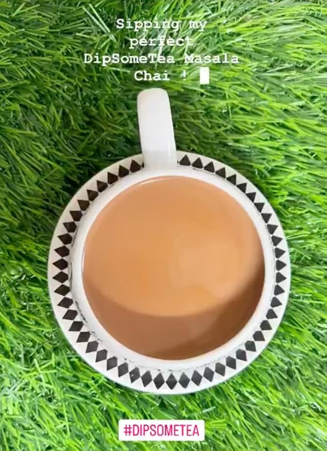 Organic Chai Masala 3.5 Oz, 100gm, Tea Spices, Indian Chai Masala, DipSomeTea, 100% Natural Pure Ingredients, Cardamom, Ginger, Pepper, Ceylon Cinnamon, Nutmeg, Mace, Cloves, Tulsi, Star Anise, Mulethi, Root Pipali, Bay Leaf, Cassia Leaves
