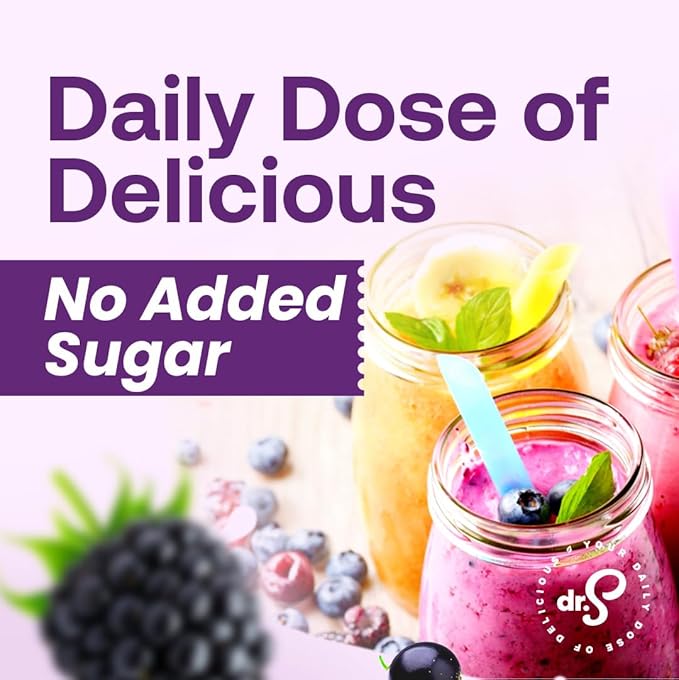 Dr. Smoothie 100% Crushed Acai Berry Blend ??No Added Sugar, Made with Real Fruits/Fruit Juice ??Vegan, No Artificial Colors or Flavors ??Brazilian Acai, Banana, Berries & Pomegranate ??46 oz Bottle