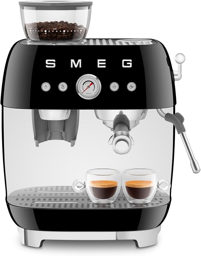 Smeg Semi-Automatic Espresso Machine (Black)