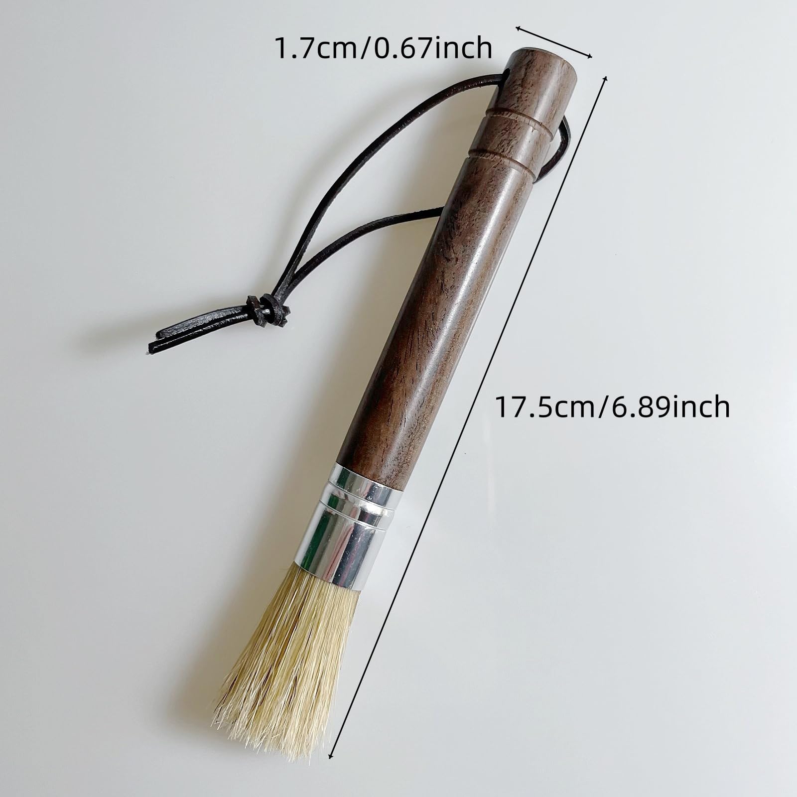 Coffee Grinder Cleaning Brush, Espresso Machine Brush Cleaner Tool with Wooden Handle and Natural