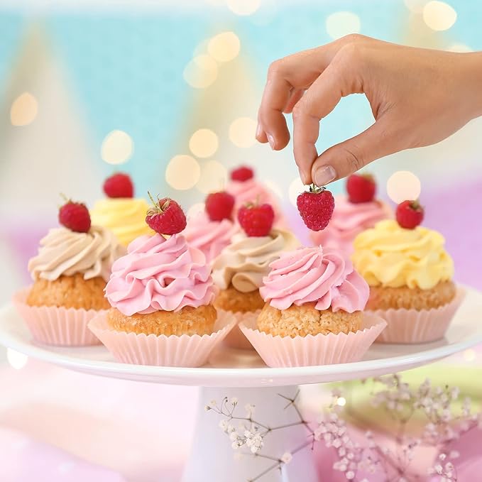 1000 Pcs White Mini Cupcake Liners Small Muffin Liners No Smell Premium Greaseproof Paper Cupcake Wrappers Baking Cups (1.25 Inch Bottom Dia.)