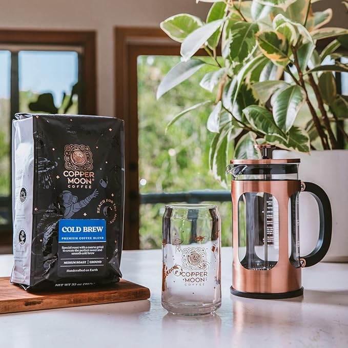 Copper Moon Ground Coffee, Medium Roast, Cold Brew Special Blend, 32 Oz