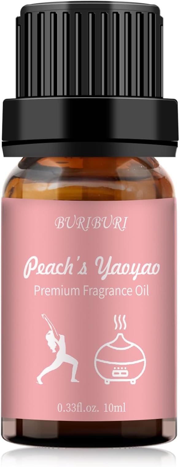BURIBURI Peach's Yaoyao Hotel Scent Essential Oil, Lifestyle Hotel Collection Fragrance Aromatherapy Oil Blends, Air Freshener Hotel Collection Diffuser Oil