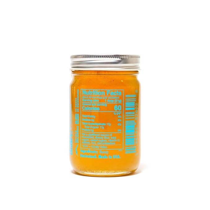 Honey House 100% Raw Clover – 100% Pure, Unfiltered & American-Sourced – Natural Sweetener in 12oz Glass Jar – No Additives, Non-GMO, Sourced only from American bee barmers (12 Fl Oz (Pack of 1), Clover Honey)