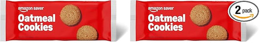 Amazon Saver, Crispy Oatmeal Cookies, 12 ounce (Previously Happy Belly, Packaging May Vary) (Pack of 2)