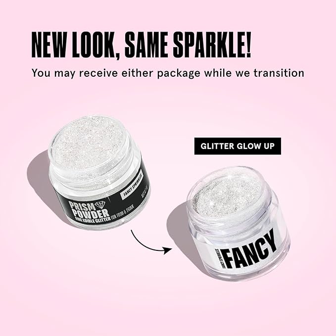 Fancy Sprinkles Moonstone Iridescent Edible Glitter Set, 100% Edible Glitter for Sparkling Food & Drinks, No Taste or Texture, (3 jars Of Moonstone Iridescent, 4gm each)