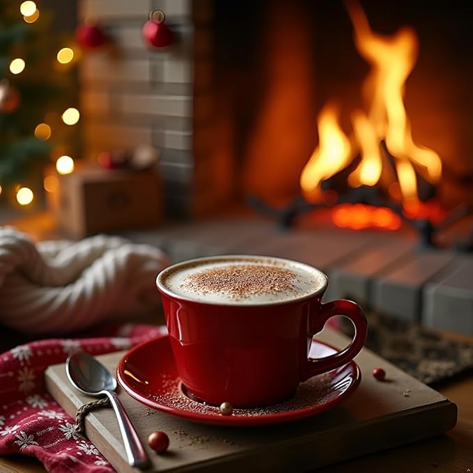 Gourmet Hot Chocolate Gift Set, Flavors Include Salted Caramel, Peppermint, French Vanilla and More, Packaged in Gift Box with Bow, Set of 9