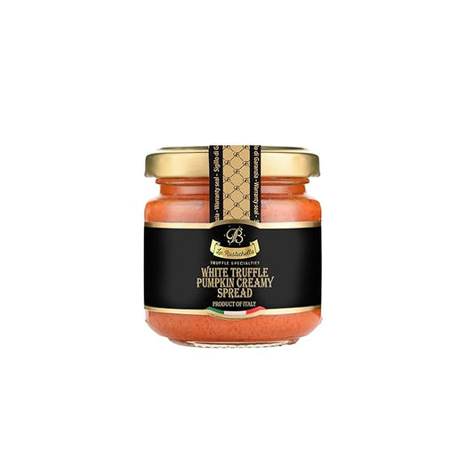 La Rustichella - White Truffle Pumpkin Creamy Spread - 100% Made in Italy | Gluten-Free, Cholesterol-Free (3,2 oz (90 gr))