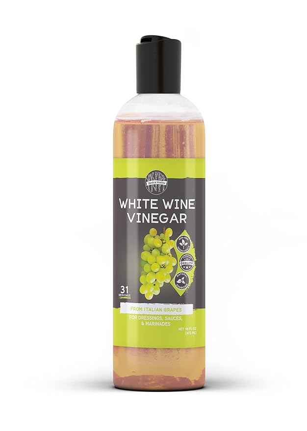 Birch & Meadow 16 fl oz, White Wine Vinegar, Made In Italy From First Quality Grapes, Non GMO