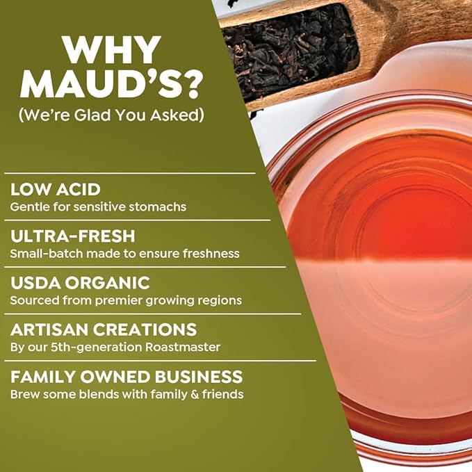 Maud's Organic Decaf Chai Tea Pods, 24 ct, Recyclable Single Serve Tea Pods ??100% Gourmet Blended Tea Leaves, Compatible with Keurig K Cups Maker