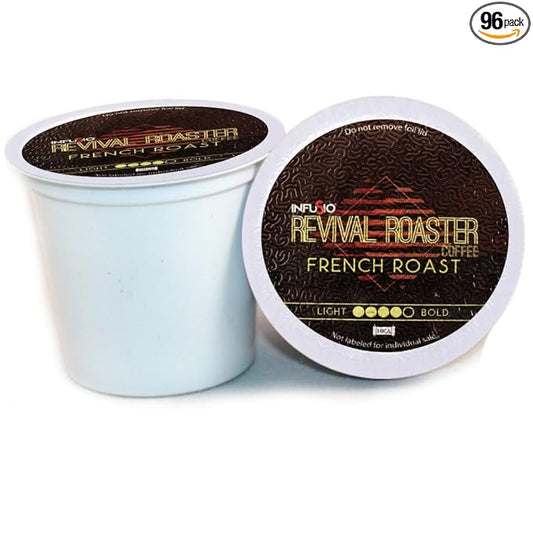 InfuSio Coffee Pods – 96 Count, French Roast (Dark Roast Coffee) Single Serve Coffee Pods for Keurig K Cup® Brewers, Compatible with Keurig 2.0 Brewers