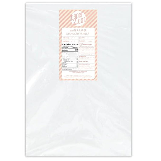 Printable Edible Wafer Paper Sheets from paper2eat (0.30 mm - 100 sheets/Vanilla)